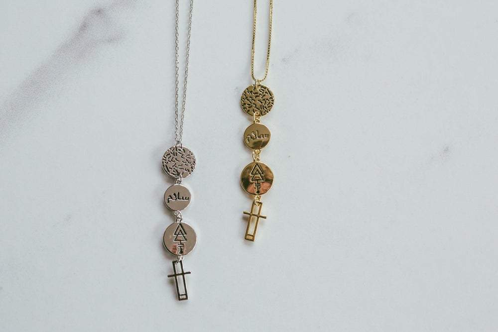Peace Drop Necklace | Gold by Lindi Kingi Design shop online now
