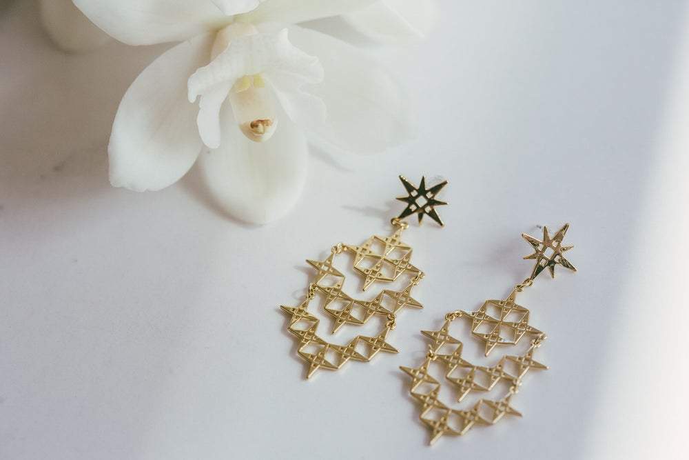 Stardust Earrings | Gold by Lindi Kingi Design shop online now
