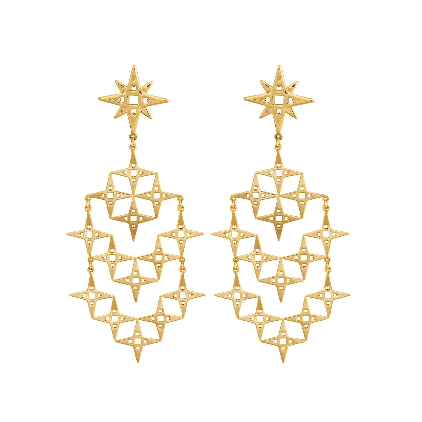 Stardust Earrings | Platinum