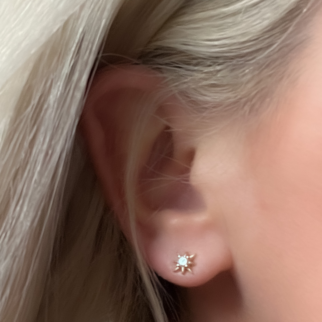 Starbeam Studs | Silver