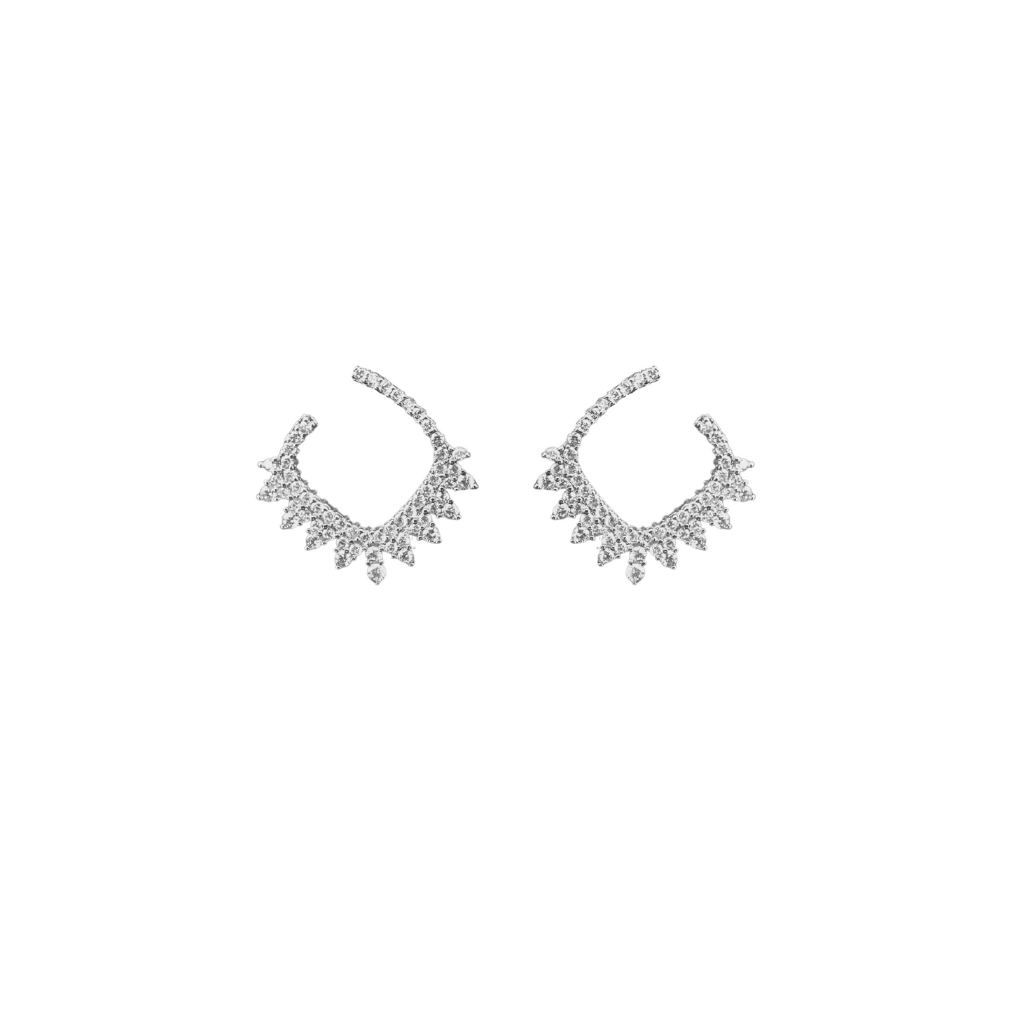 The Venetian Hoop Earrings| Silver