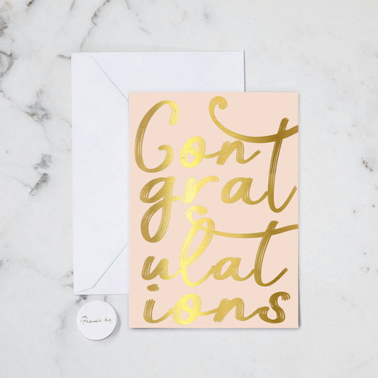 CONGRATS BLUSH FOIL (152)