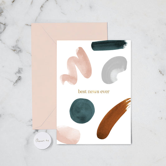 BEST NEWS ORGANIC SHAPE GREETING CARD (173)