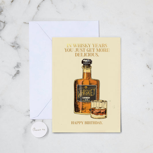 WHISKY GREETING CARD (200)