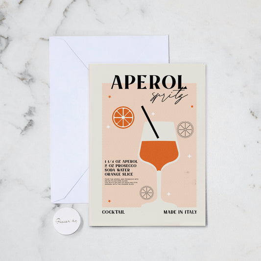 Aperol Retro Greeting Card (210)