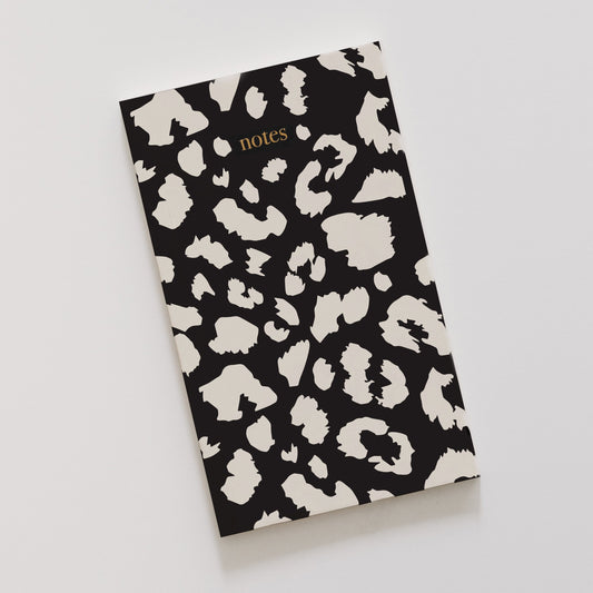 Black leopard notebook