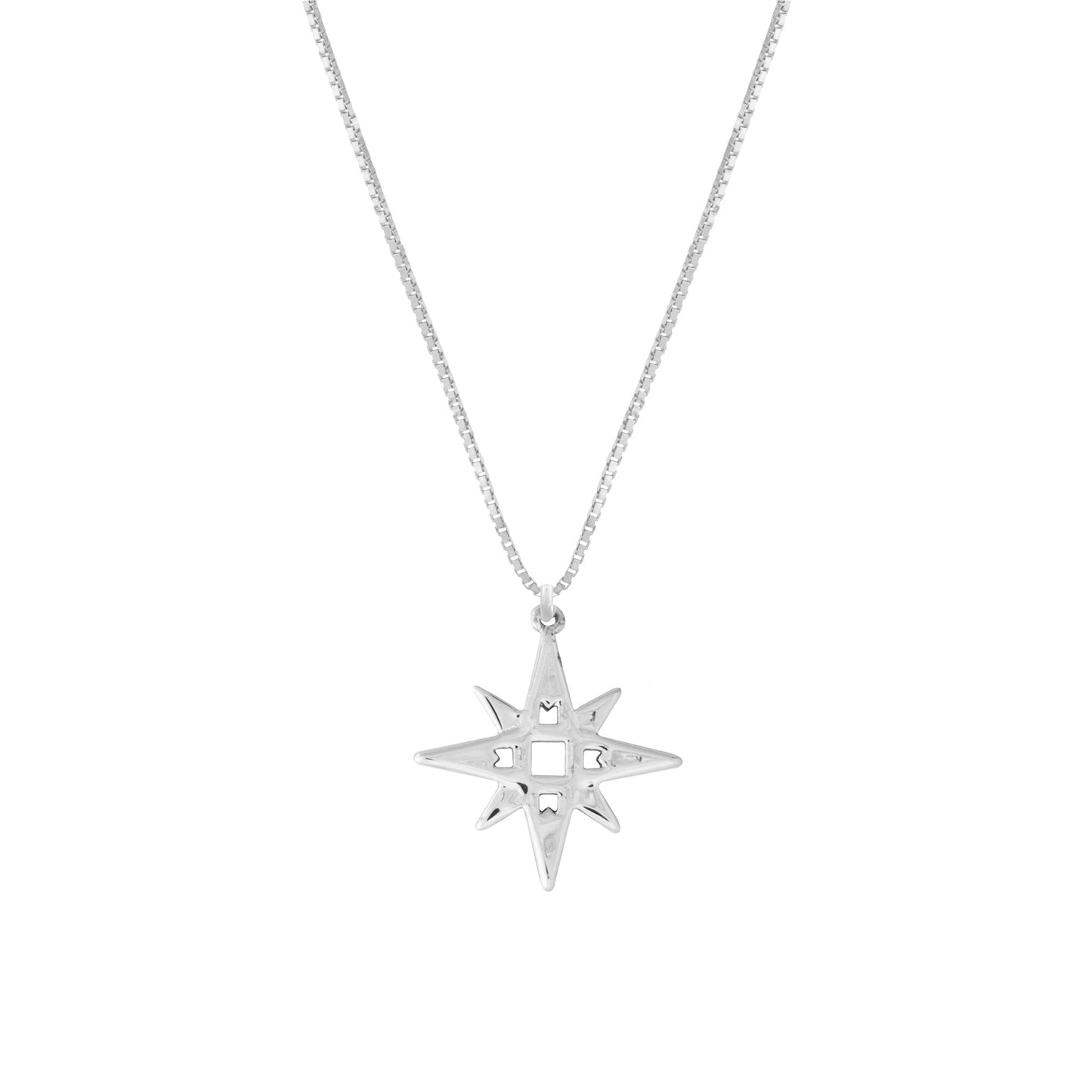 Single Star Necklace | Platinum