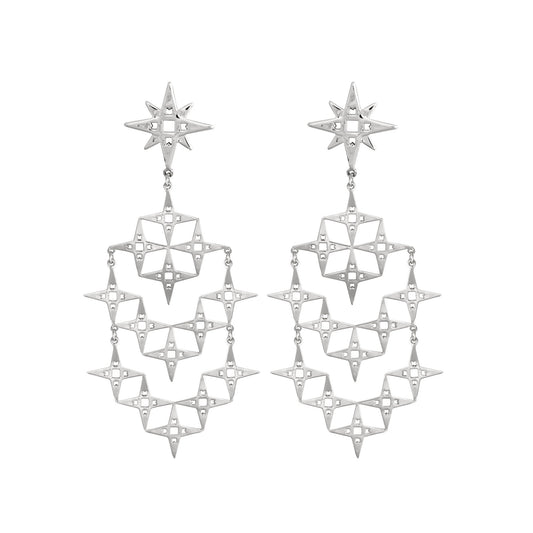 Stardust Earrings | Platinum