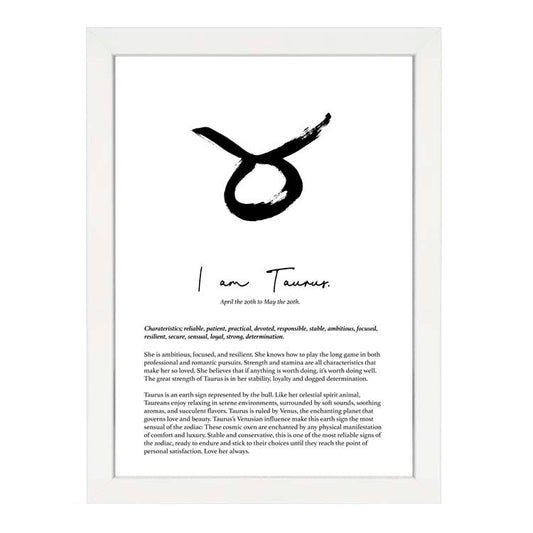 TAURUS STAR SIGN PRINT