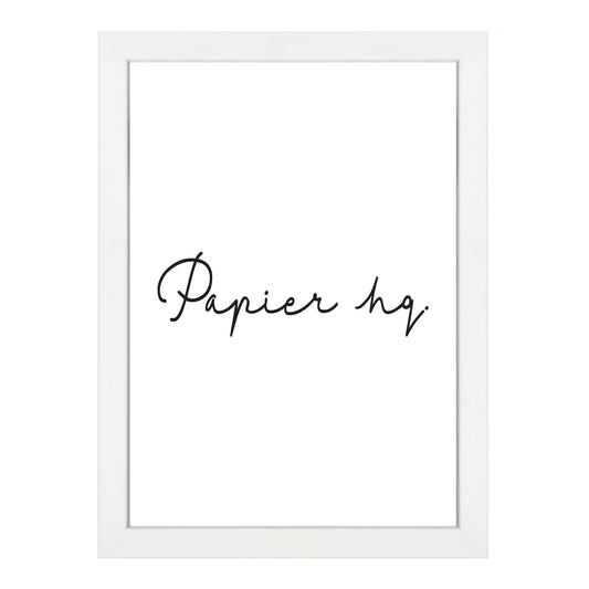 WHITE EMPTY FRAME