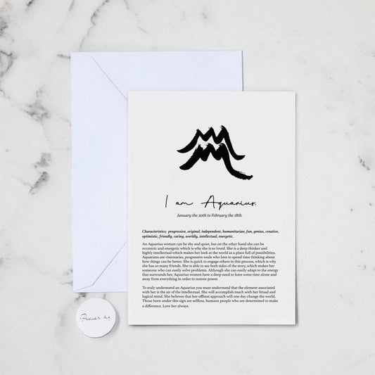 AQUARIUS GREETING CARD (83)