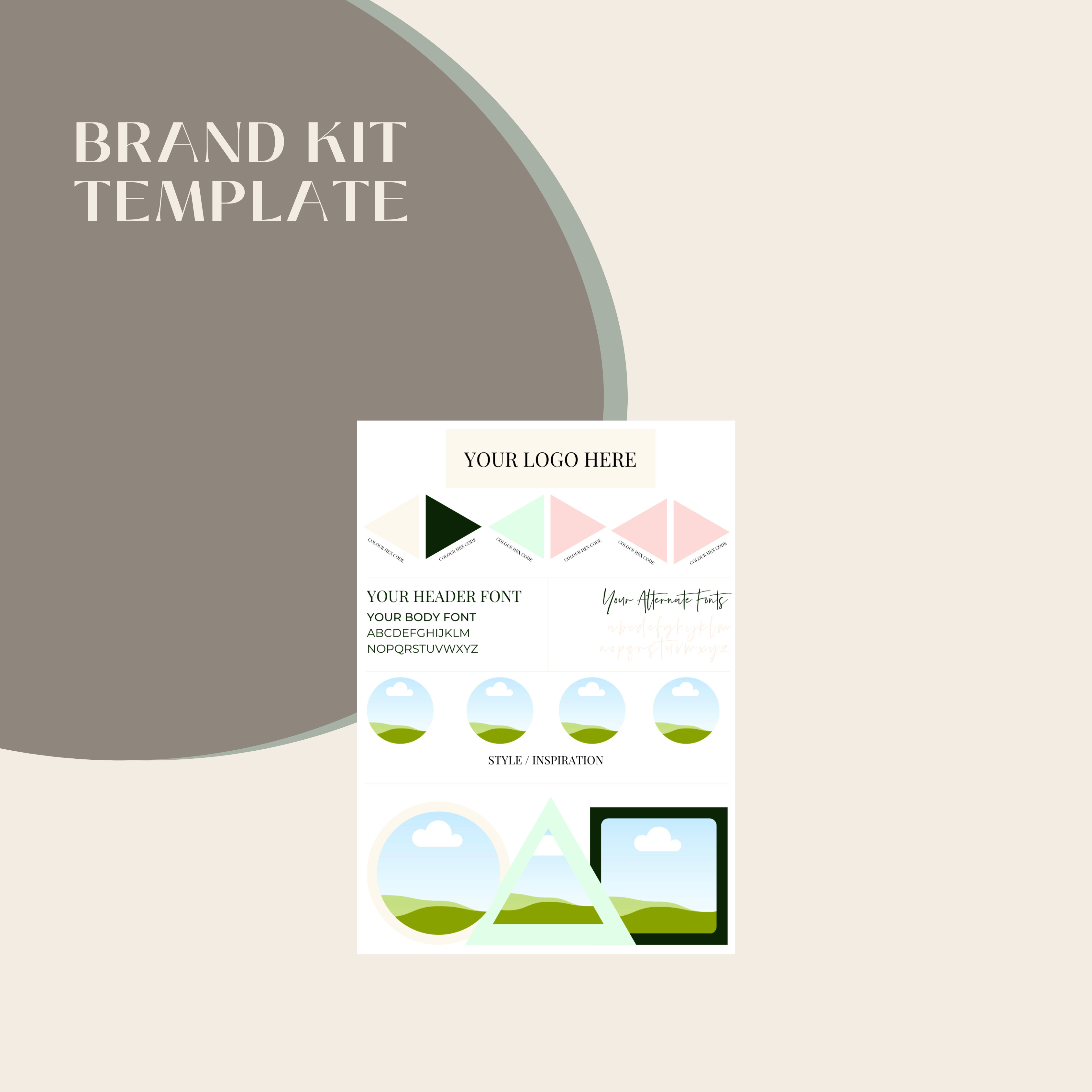 Brand Identity Kit.pdf Brand Identity with our FREE Brand Kit Template | Wholehearted Agency ...