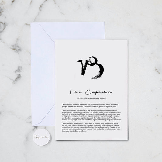 CAPRICORN GREETING CARD (86)