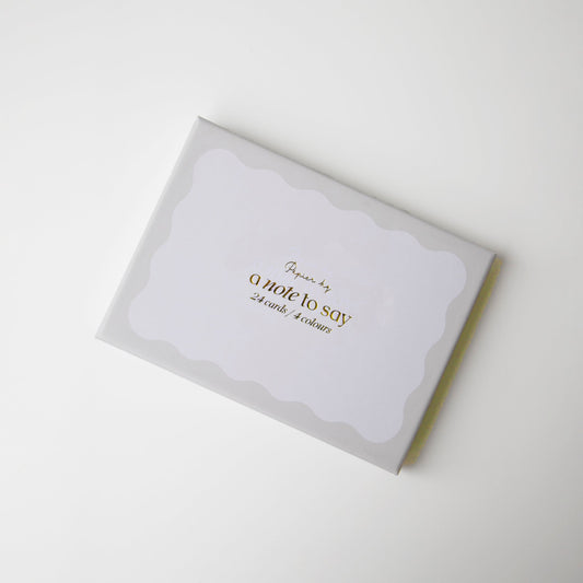 Boxed 'a note to say' card set
