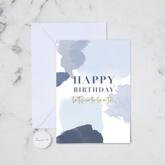 WATER COLOUR BIRTHDAY GREETING CARD (96)