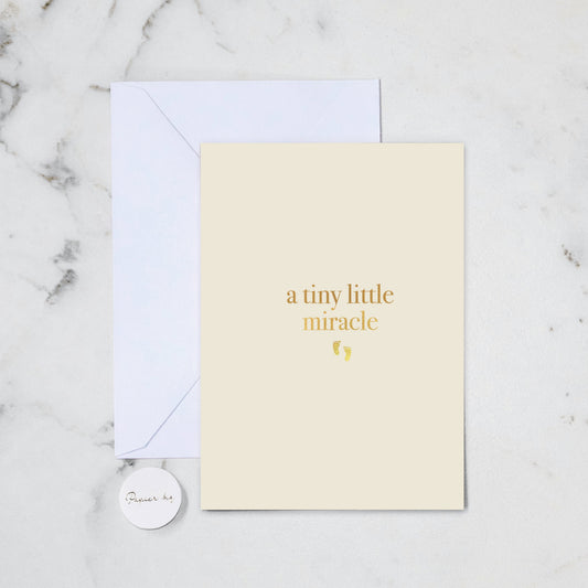 TINY LITTLE MIRACLE GREETING CARD (110)