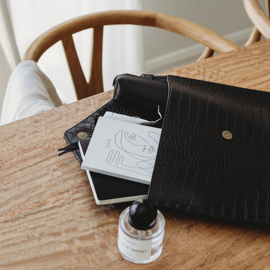 Black croc laptop sleeve 13inch