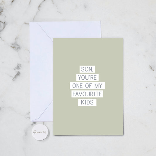 SON FAVOURITE KID GREETING CARD (114)