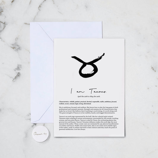 TAURUS GREETING CARD (93)