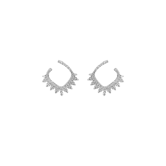 The Venetian Hoop Earrings| Silver